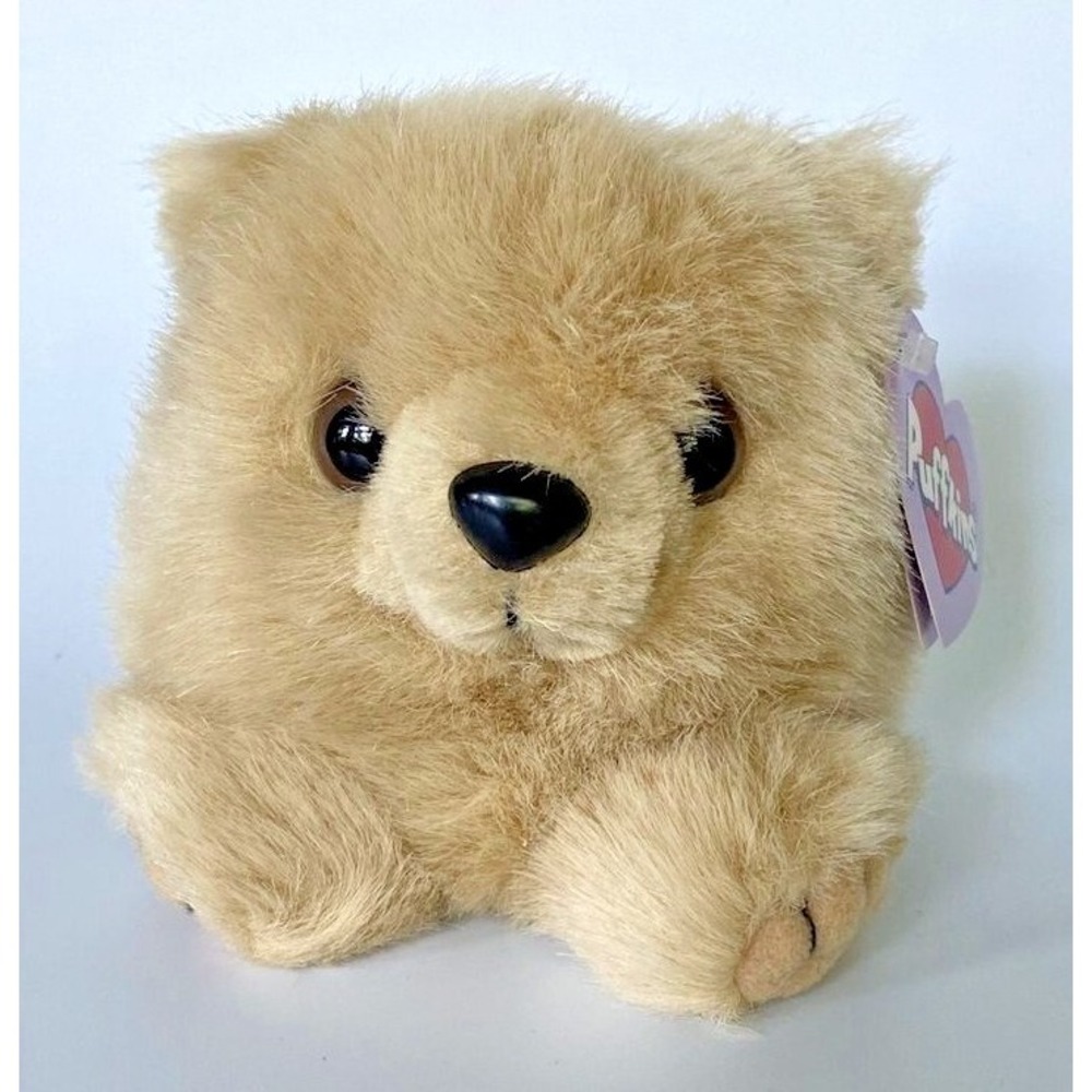 1997 Puffkins Honey the Bear Plush Toy Swibco 6602 Tan BB1